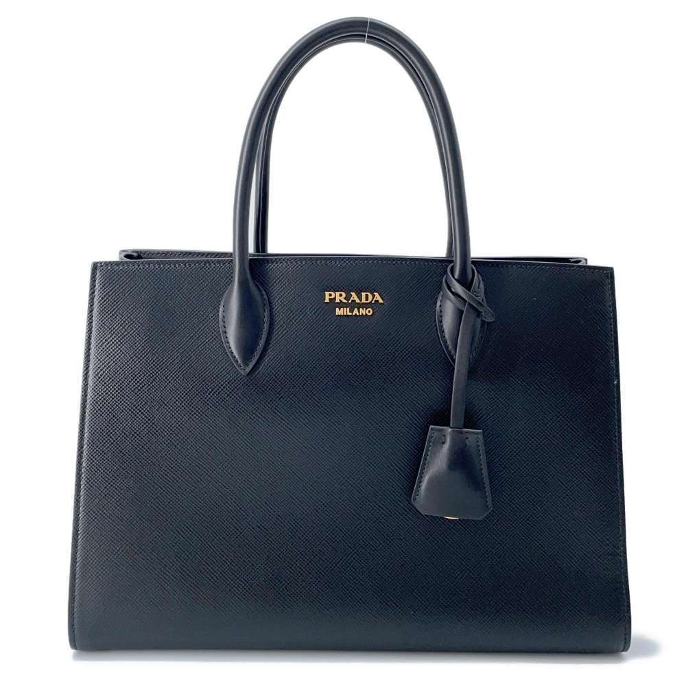 Prada Sophie Leather Handbag Shoulder Bag Black